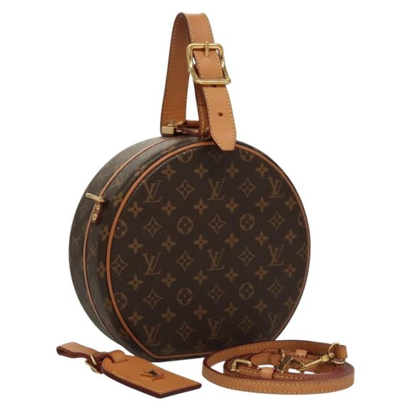 LOUIS VUITTON Monogram Petite Boite Chapeau Shoulder Bag M43514 LV Auth BD1010A - Picture 1 of 16